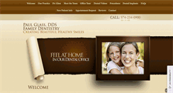 Desktop Screenshot of paulglassdds.com